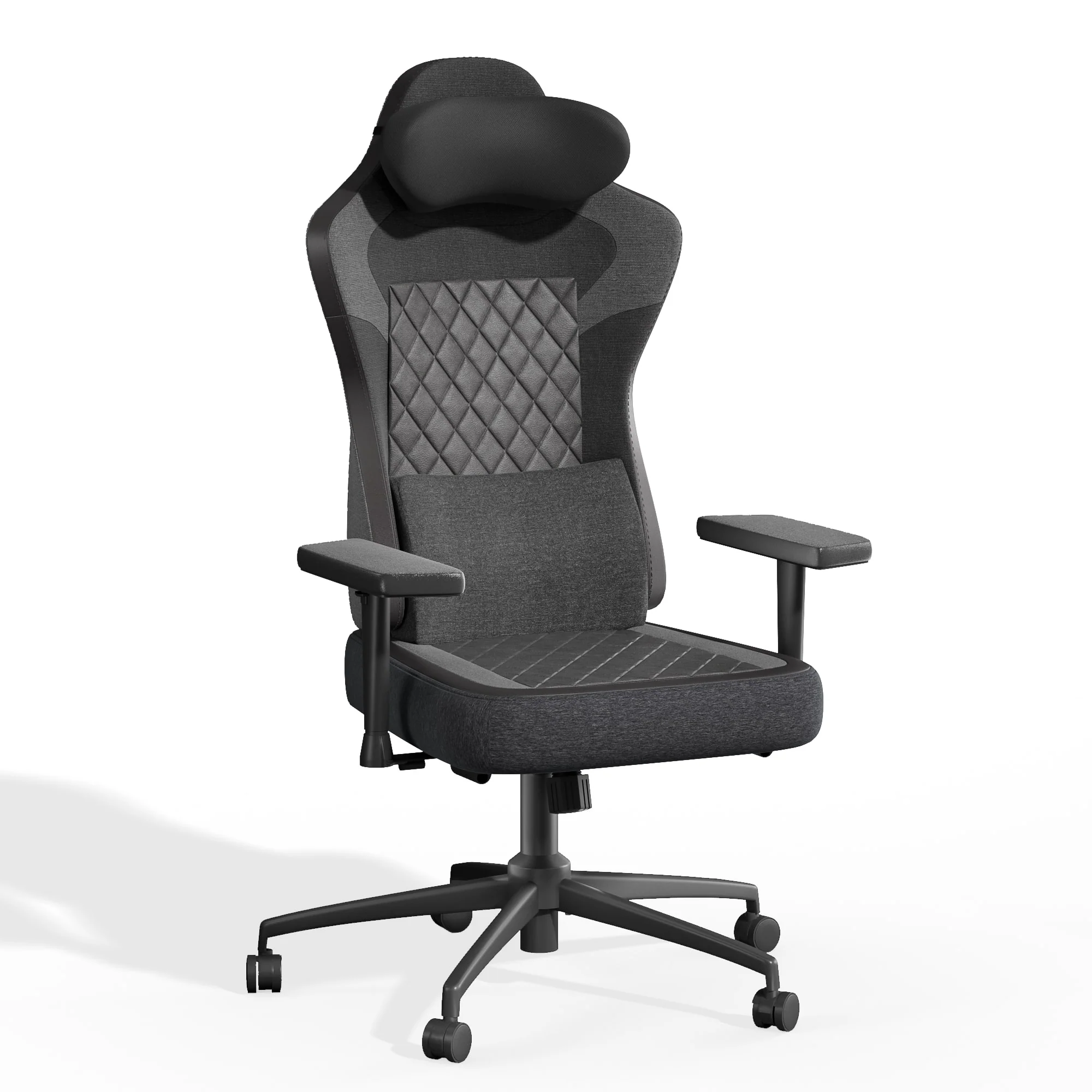 Ergonomischer Gaming Stuhl mit Fußstütze, Kopfstütze und Armlehne - Image 3