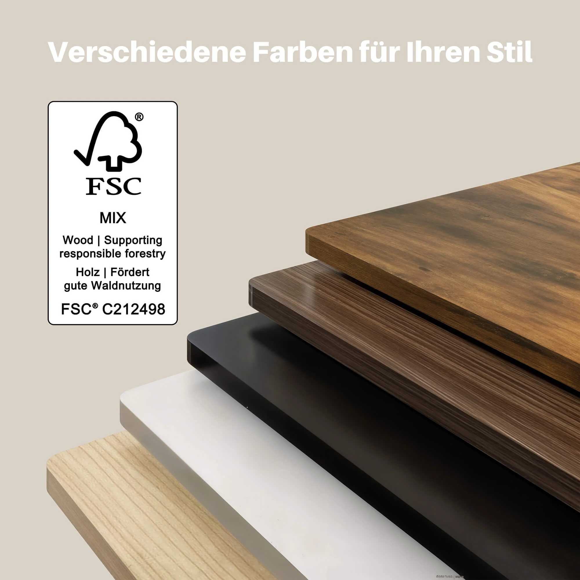 Basic Höhenverstellbarer Schreibtisch mit Entire Board Desktop - Image 8