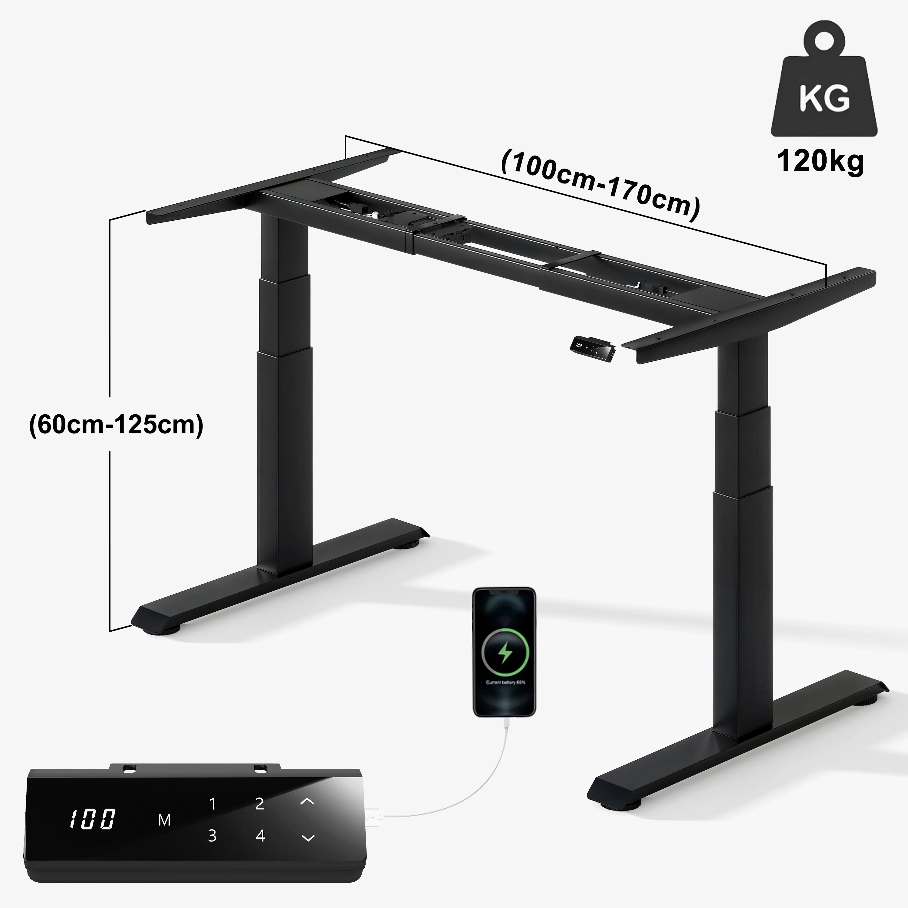 Furniwell Dual Ultra X Pro Höhenverstellbares Tischgestell - Image 8