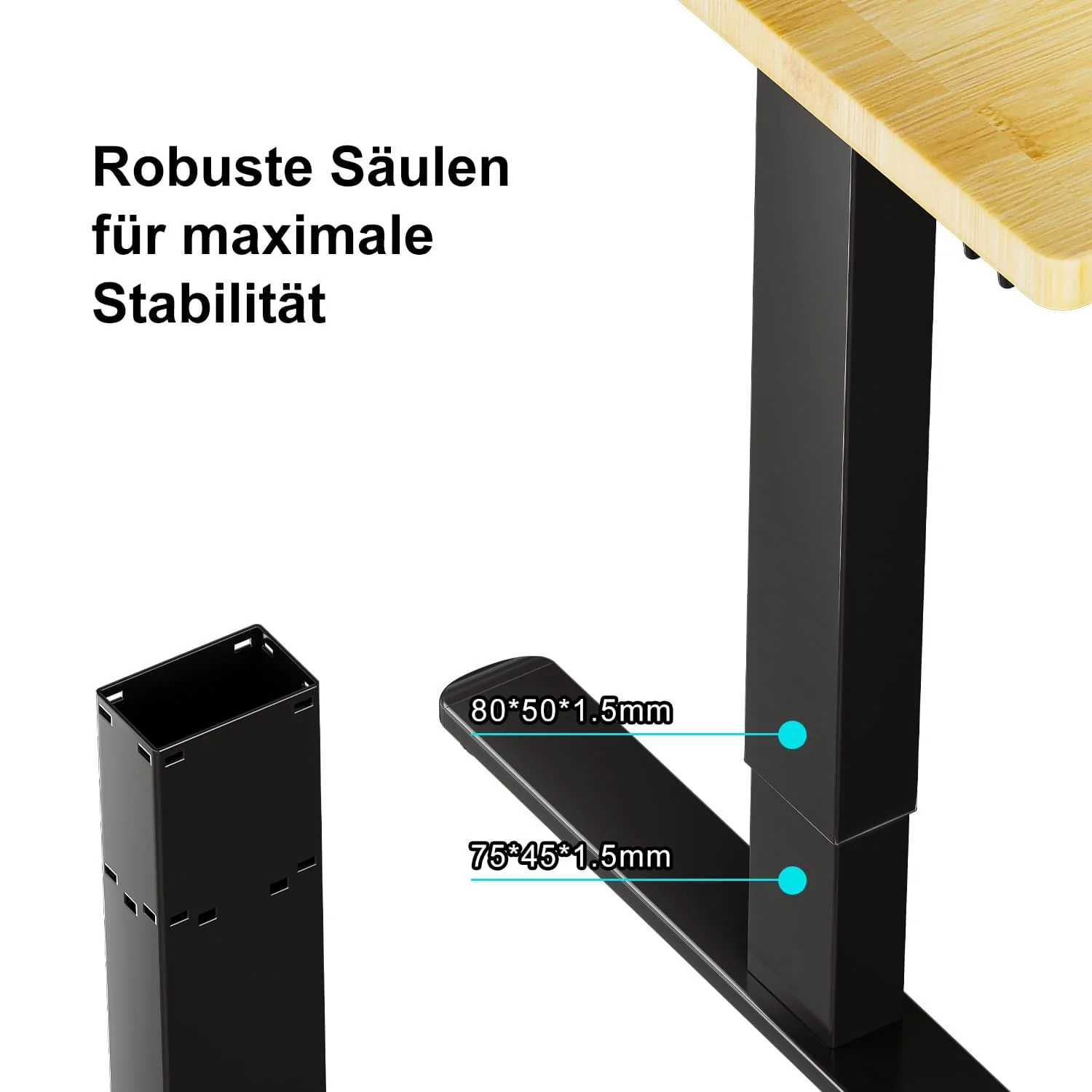V2 Ultra Elektrisch Höhenverstellbarer Schreibtisch mit Doppelmotor - Image 7